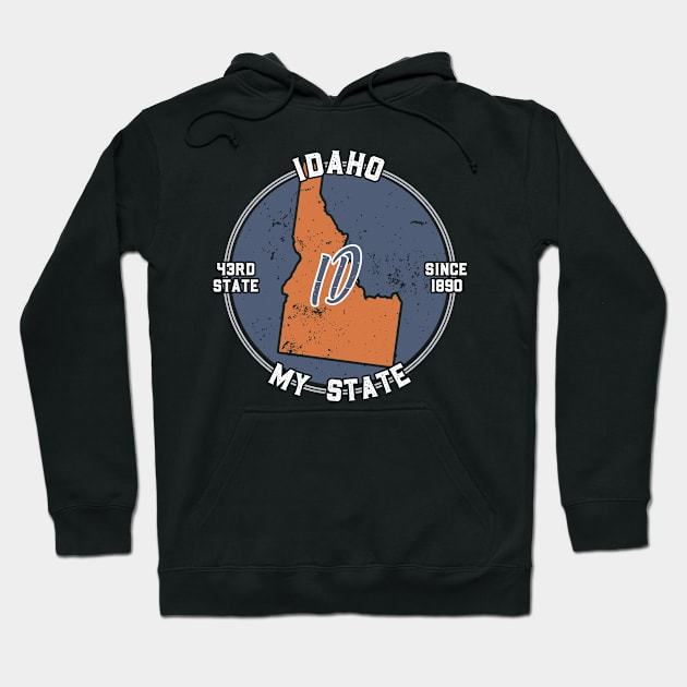 Idaho My State Patriot State Tourist Gift Hoodie by atomguy